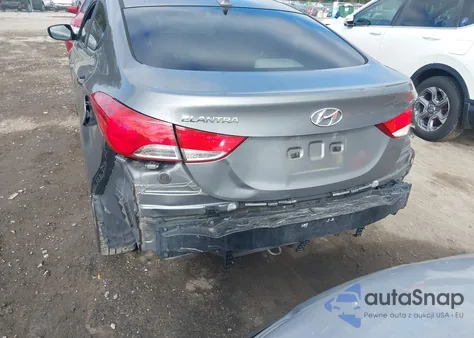 2012 Hyundai Elantra Gls z USA, uszkodzony, nr VIN 5NPDH4AE6CH148687